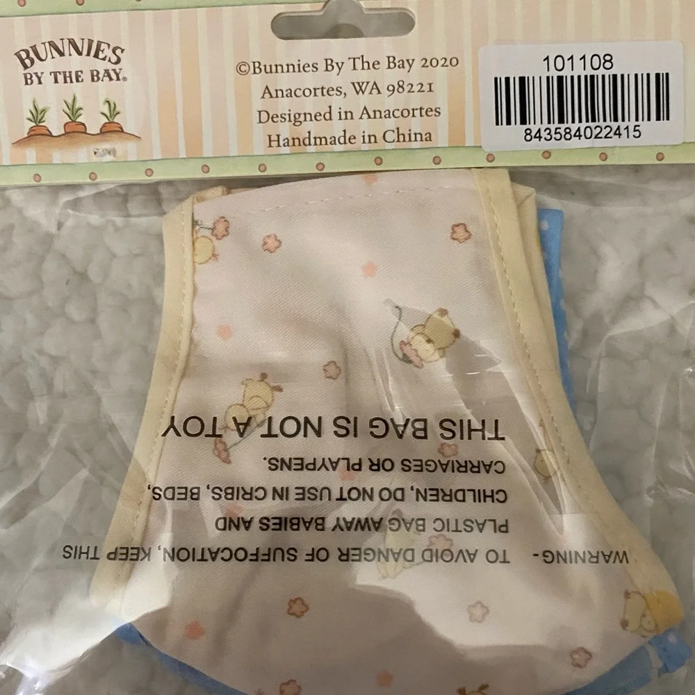 2 Bunnies By The Bay Cloudy & Little Chicks Kids Face Mask
